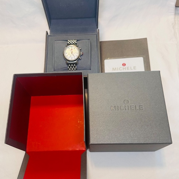 Michele CSX-36 Chronograph Mother of Pearl Dial Date Stainless Steel Watch main image 6